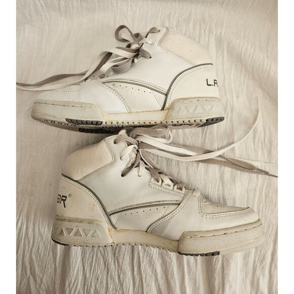 Vintage 1990's LA Gear White Hi-top OG Sneakers Women's Size US 8.5 - Picture 12 of 16